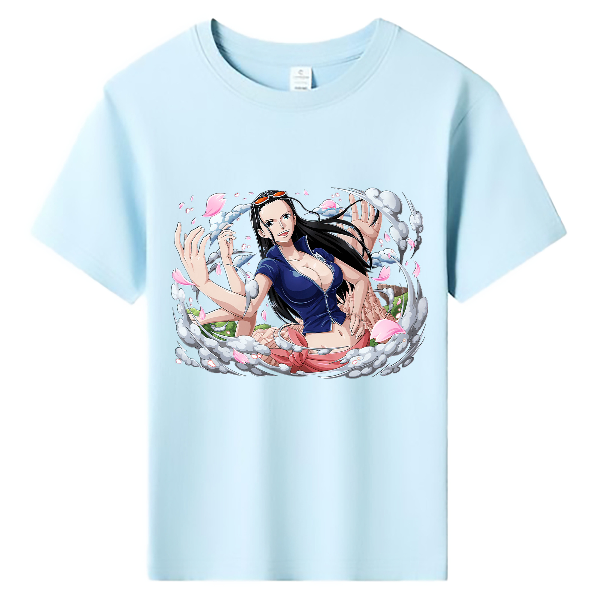 ワンピース ニコ・ロビン ONE PIECE Nico Robin 綿100％キッズTシャツ（フロントプリント）